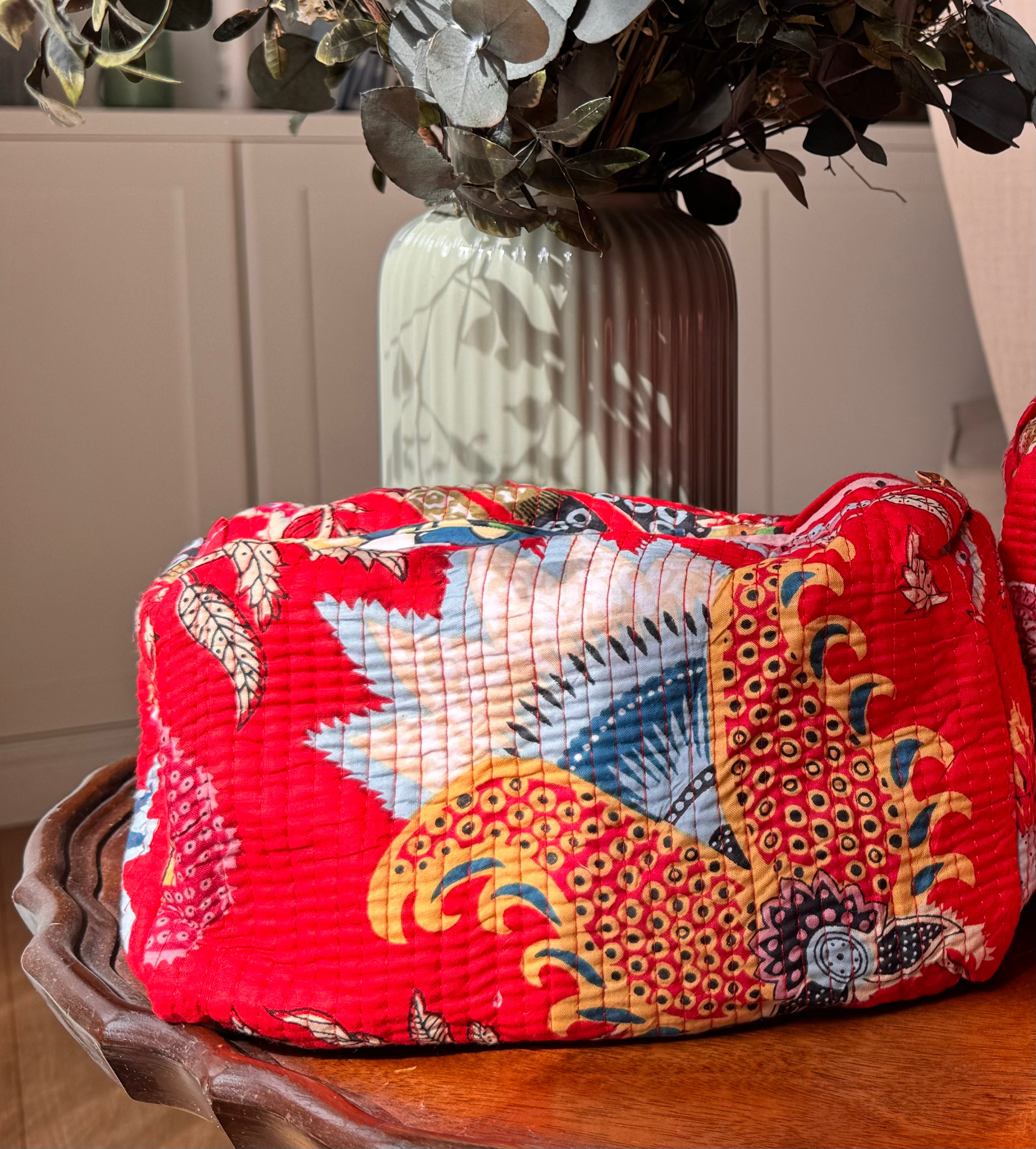 Neceser - Rojo Estampado