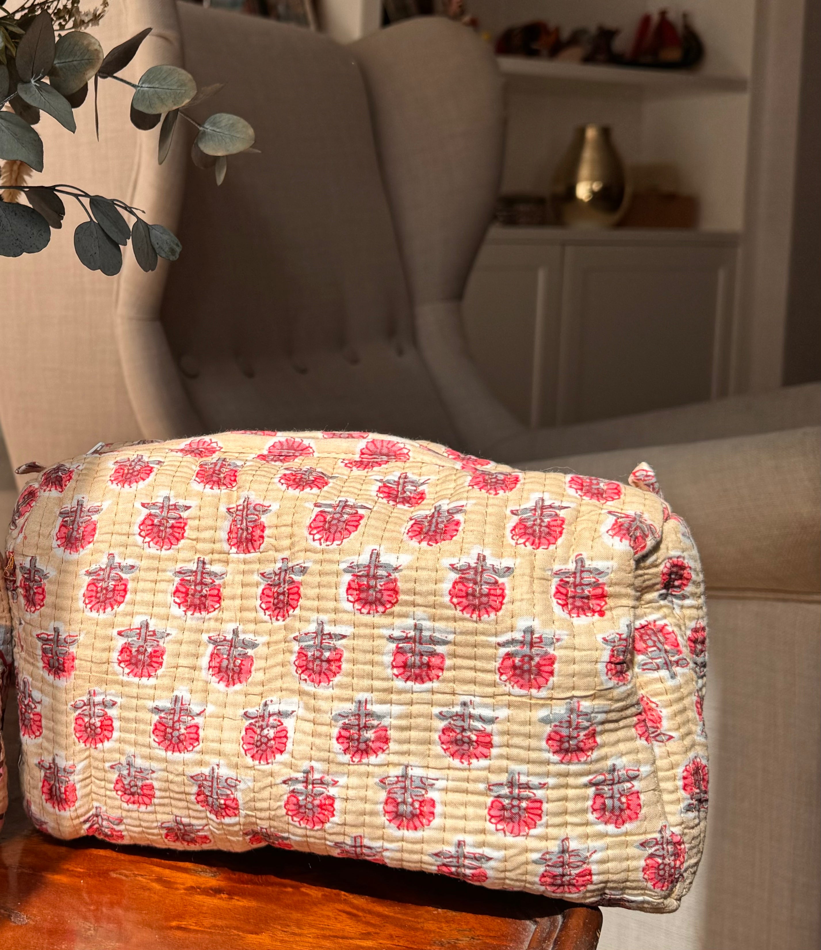 Neceser - Beige Flores