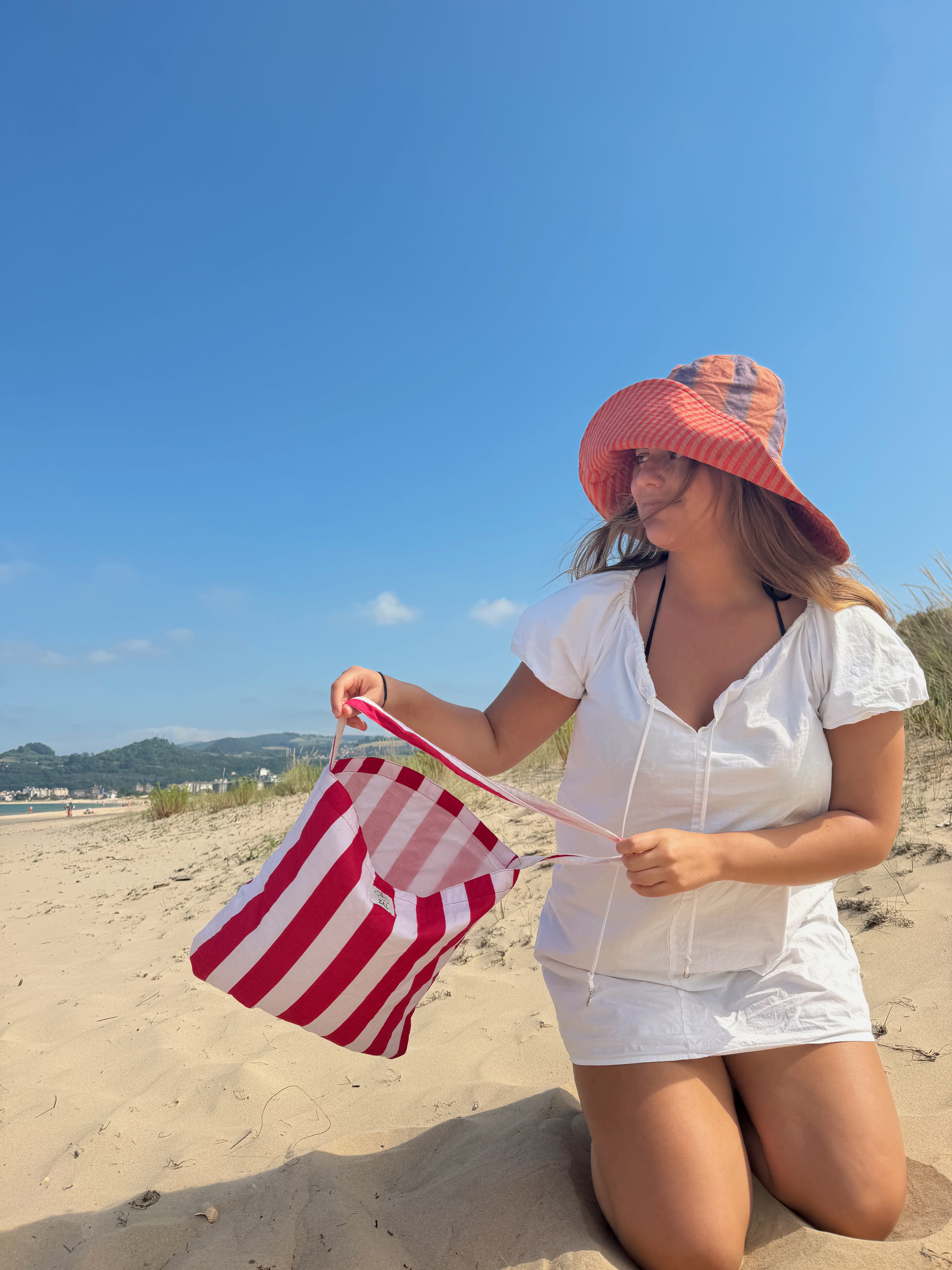 Bolsa de playa - Rojo & Blanco