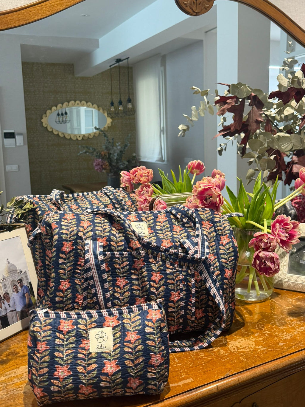 Bolso Viaje - Navy Floral