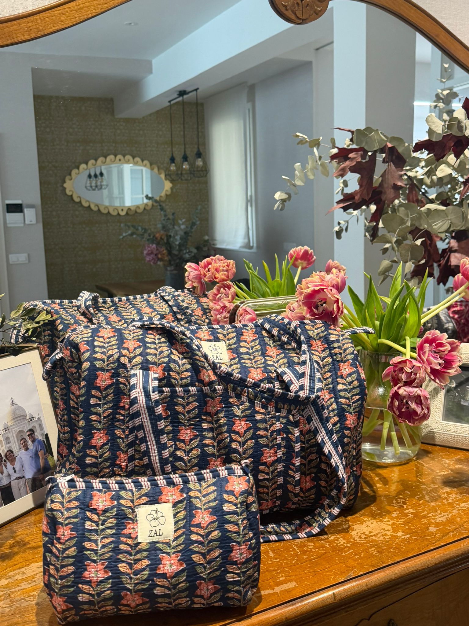 Bolso Viaje - Navy Floral