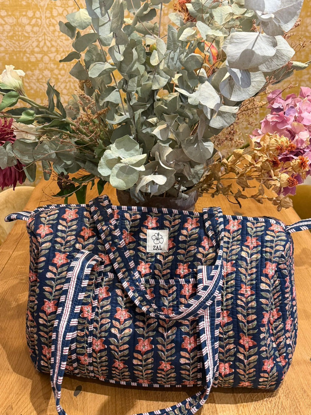 Bolso Viaje - Navy Floral