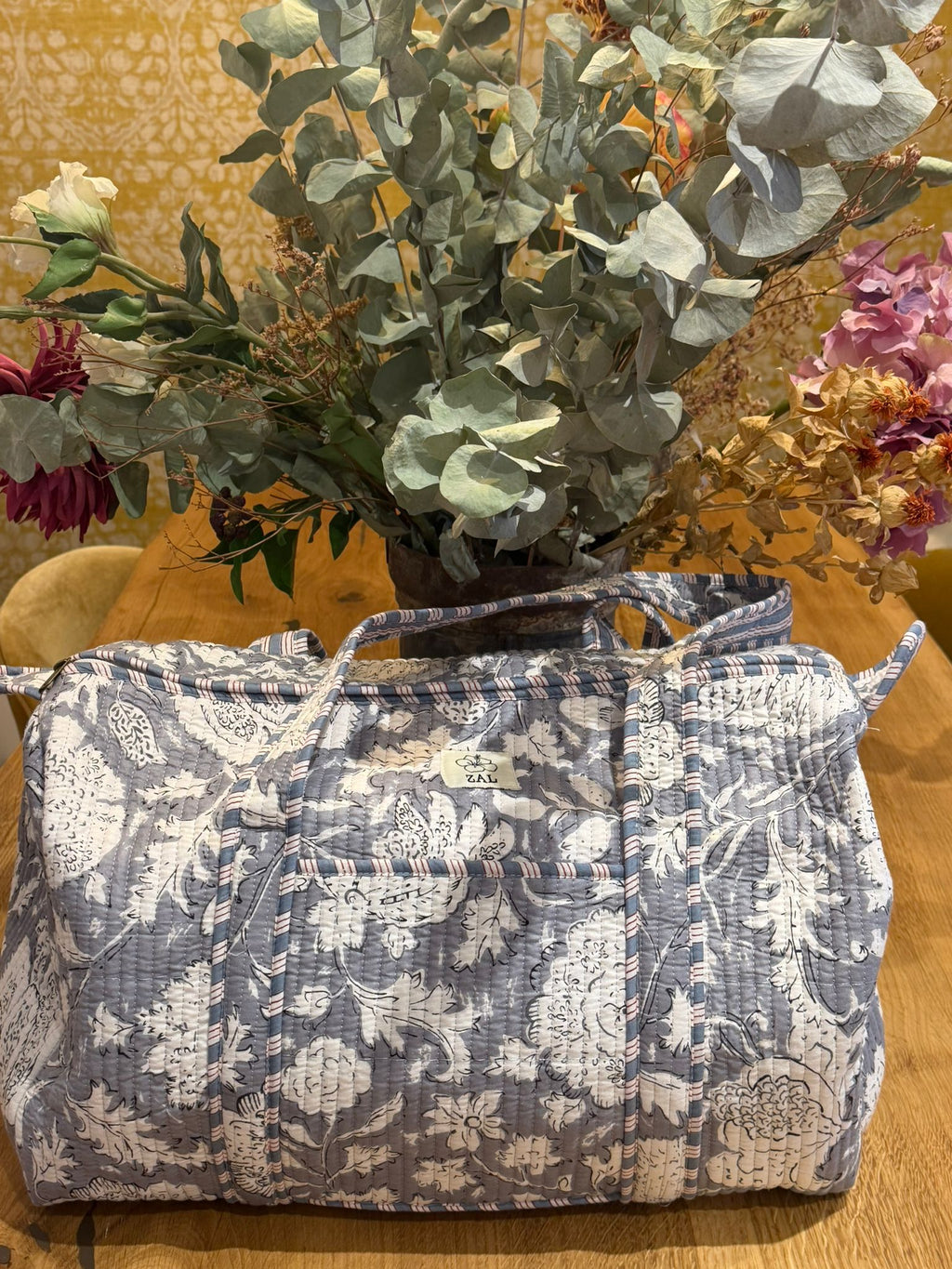 Bolso Viaje - Azul Floral