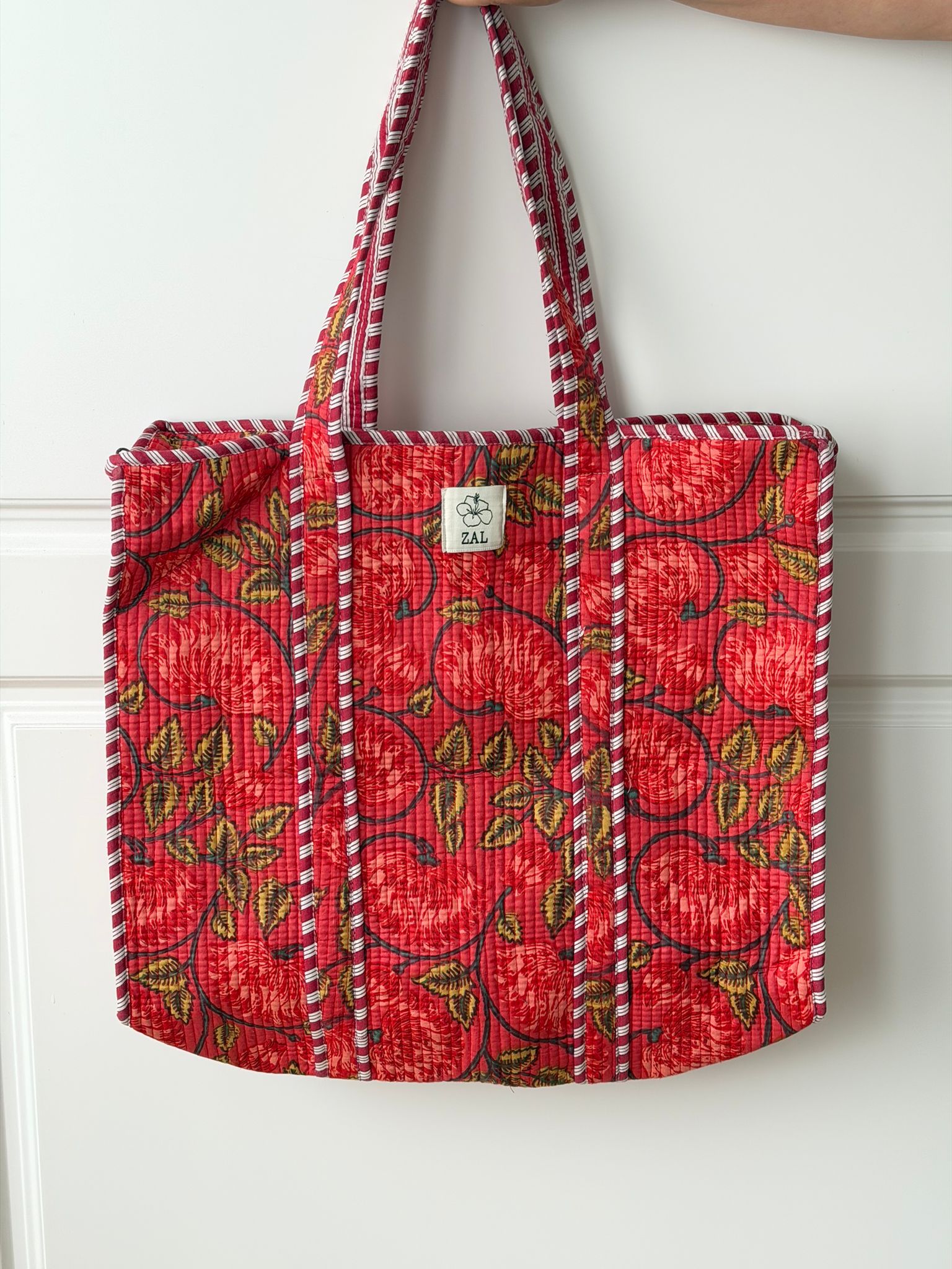Totte Bag - Rojo Floral