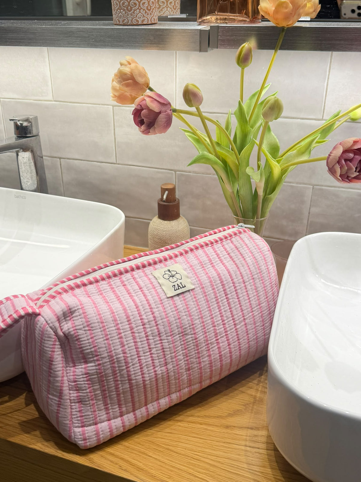 Dyson Bag - Pink Stripes