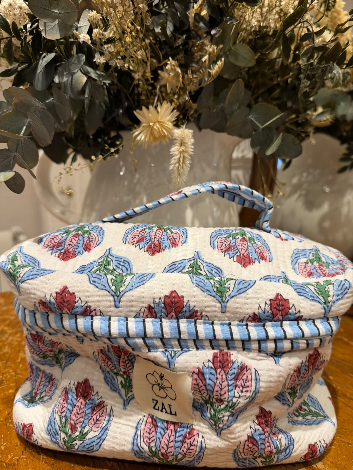 Neceser XL - Blanco Floral